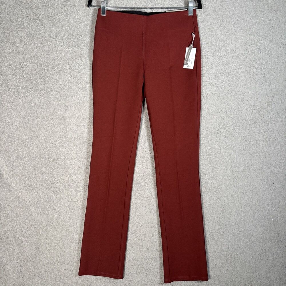 NWT Soft Surroundings Women’s Size XS Perfect Ponte Straight Leg‎ Pant Brick Red